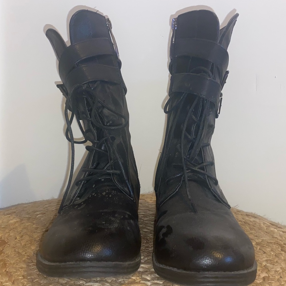 DbDk Fashion, Black Lace Up Boot, size 8.5